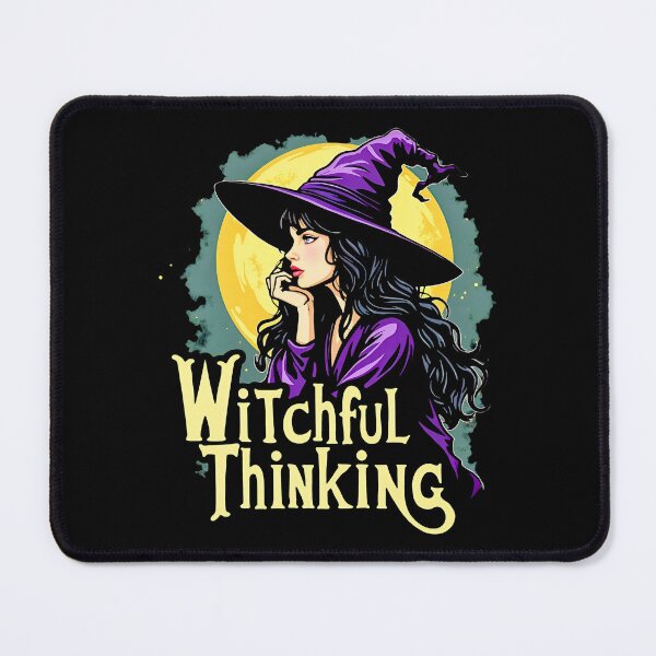 Item preview, WitchFul Thinking Halloween Witch Design designed and sold by SideKickCreates.
