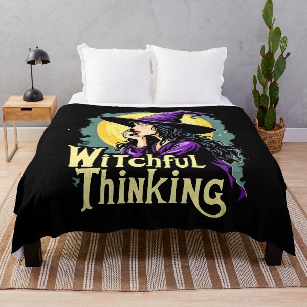 Item preview, WitchFul Thinking Halloween Witch Design designed and sold by SideKickCreates.
