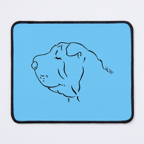 Item preview, Shar Pei silhouette outline designed and sold by LivHana.