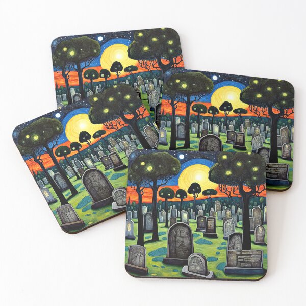 Item preview, The Old Graveyard at Sunset 1 designed and sold by George Hutton Hunter.
