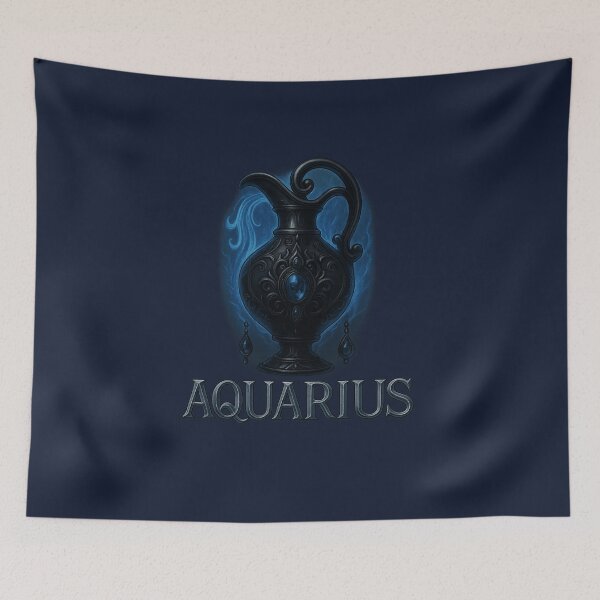 Item preview, Gothic Aquarius Zodiac Sign designed and sold by NoirAuraX.