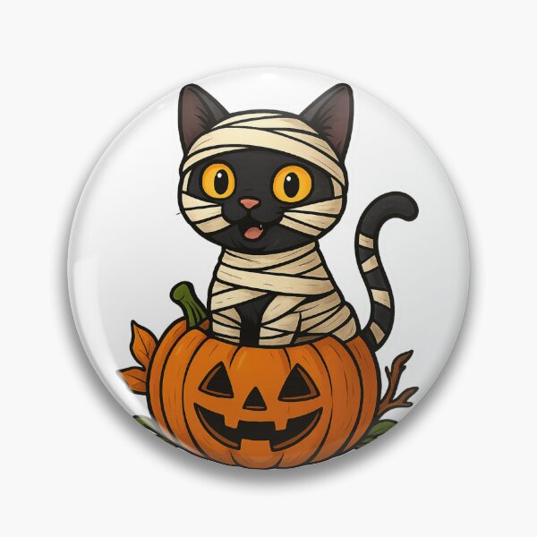 Item preview, Mumy cat in Pumpkin designed and sold by Cat-loveparttime.
