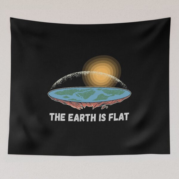Item preview, The Earth Is Flat Humorous Theory designed and sold by HandicraftArt.