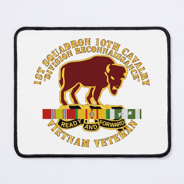 Item preview, Army - 1st Squadron, 10th Cavalry w SVC Ribbon designed and sold by Military Insignia Products.
