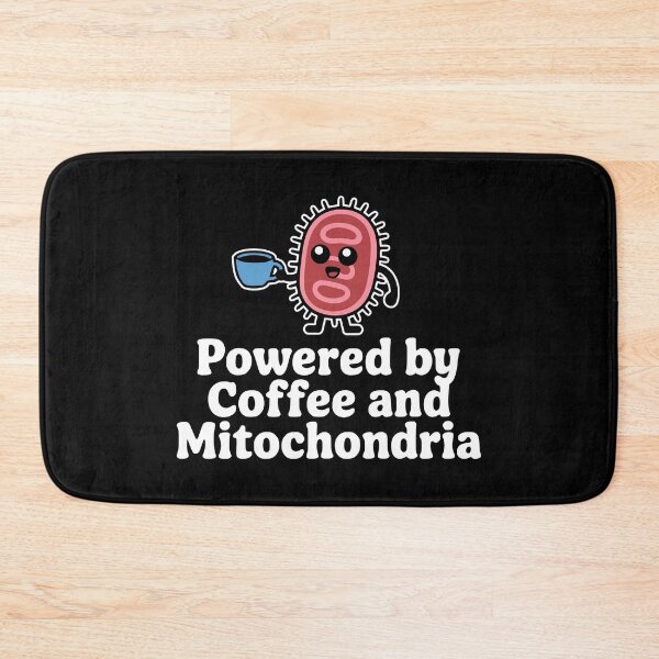 Item preview, Powered By Coffee and Mitochondria! Funny Biology Coffee Pun designed and sold by PMCreative.