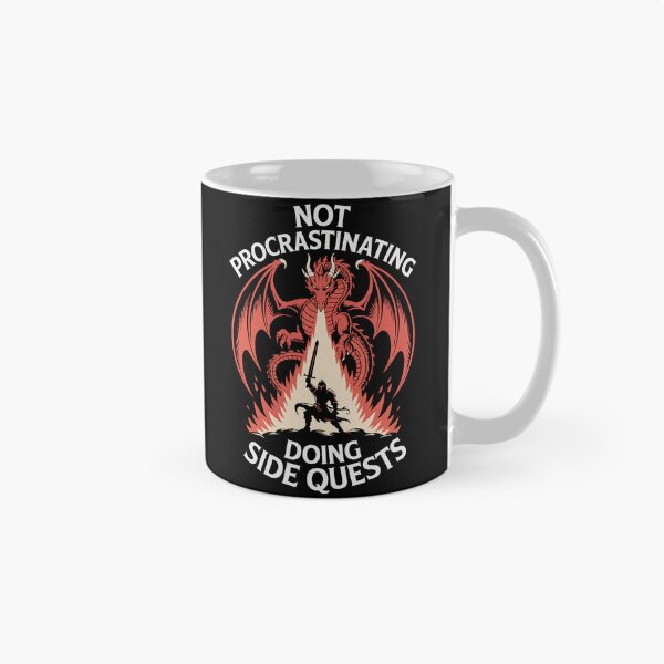 Item preview, Not Procrastinating Doing Side Quests | Gamer Design designed and sold by Altered Pixels.