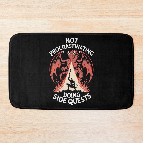 Item preview, Not Procrastinating Doing Side Quests | Gamer Design designed and sold by Altered Pixels.