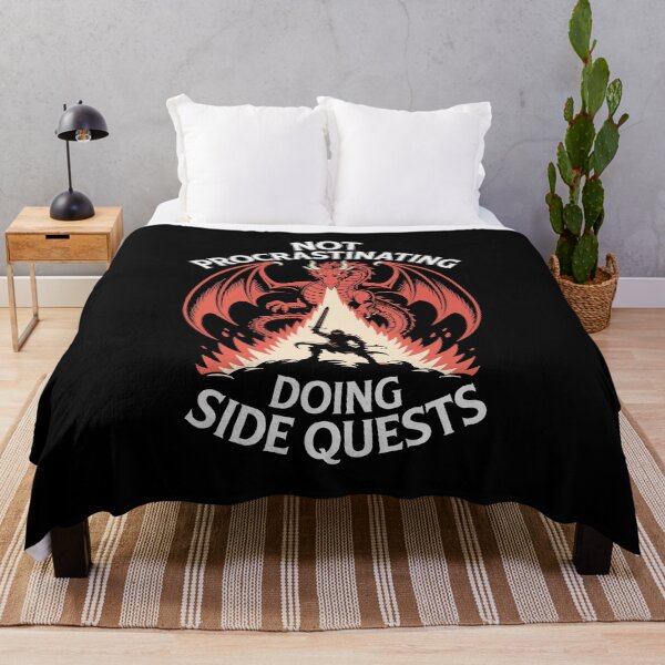 Item preview, Not Procrastinating Doing Side Quests | Gamer Design designed and sold by Altered Pixels.