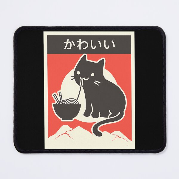 Item preview, Kawaii Vintage Style Japenese Ramen Cat designed and sold by seirazwidehw.