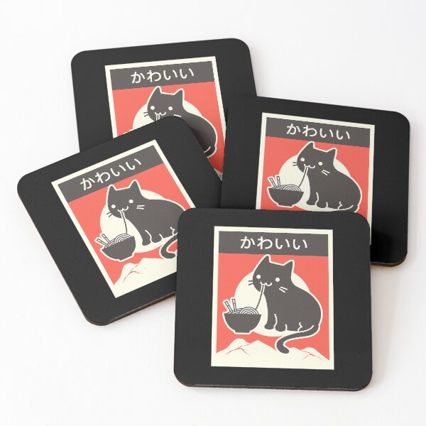 Item preview, Kawaii Vintage Style Japenese Ramen Cat designed and sold by seirazwidehw.