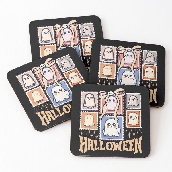 Item preview, Vintage Cute Ghost Halloween Postage Stamp Design designed and sold by Fresh Drip .