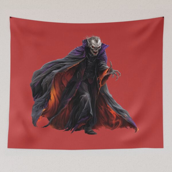 Item preview, Evil Vampire Lord – Dark Gothic Halloween Monster Art designed and sold by AlexLineArt.