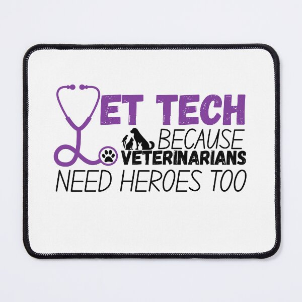Item preview, Vet Tech because veterinarians need heroes too: Purple designed and sold by Rooted Creations.