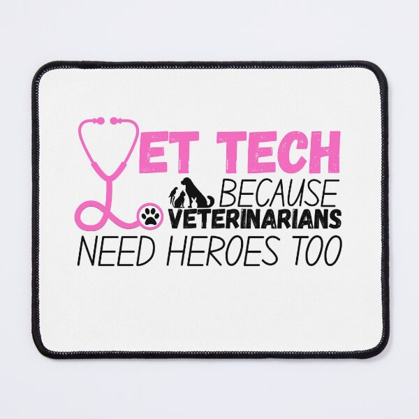 Item preview, Vet Tech because veterinarians need heroes too: Pink designed and sold by Rooted Creations.