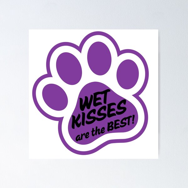 Item preview, Wet Kisses are the BEST: Purple designed and sold by Rooted Creations.