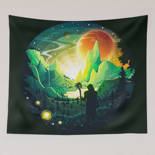 Item preview, Cosmic Valley of Two Suns designed and sold by Andrey Prokopenko.