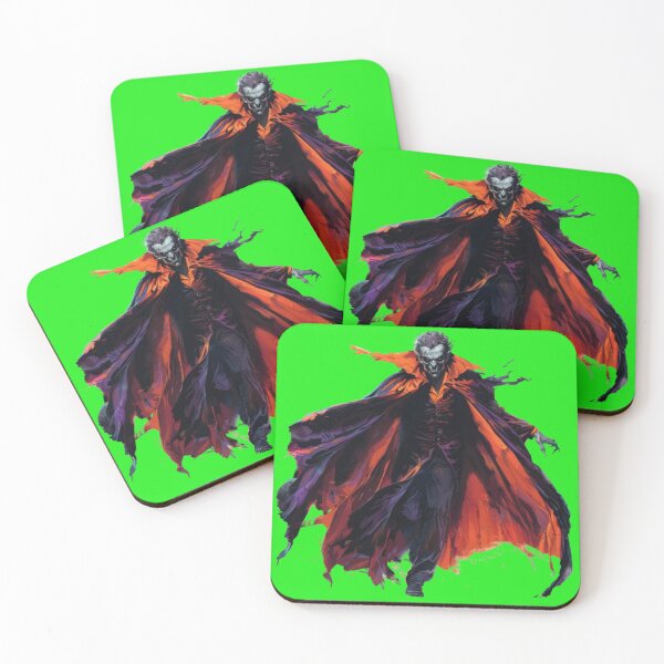 Item preview, Dark Vampire in Fiery Cloak – Gothic Halloween Horror Design designed and sold by AlexLineArt.