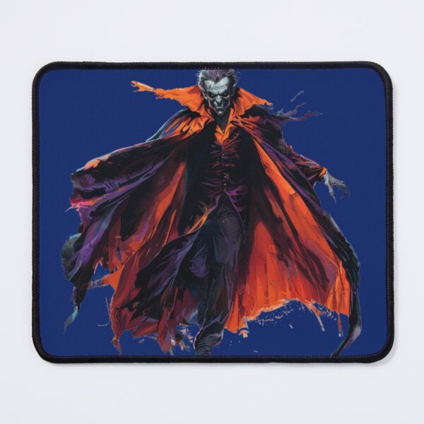 Item preview, Dark Vampire in Fiery Cloak – Gothic Halloween Horror Design designed and sold by AlexLineArt.