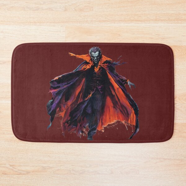 Item preview, Dark Vampire in Fiery Cloak – Gothic Halloween Horror Design designed and sold by AlexLineArt.