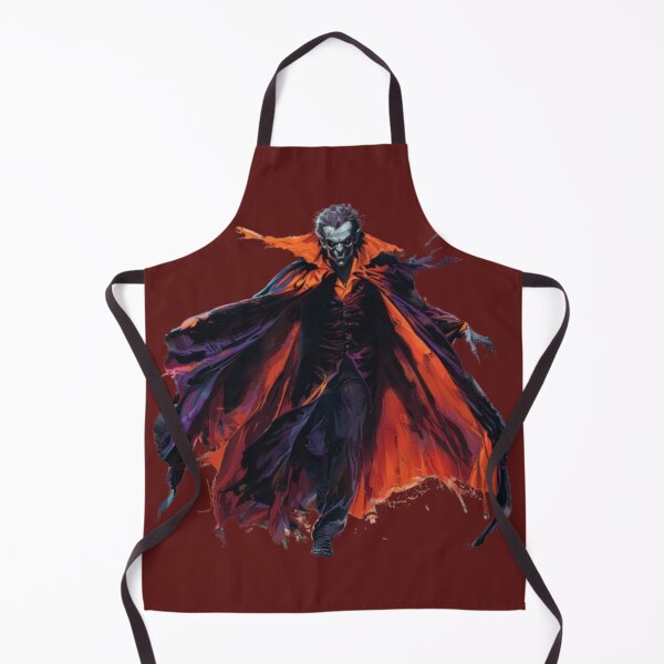 Item preview, Dark Vampire in Fiery Cloak – Gothic Halloween Horror Design designed and sold by AlexLineArt.