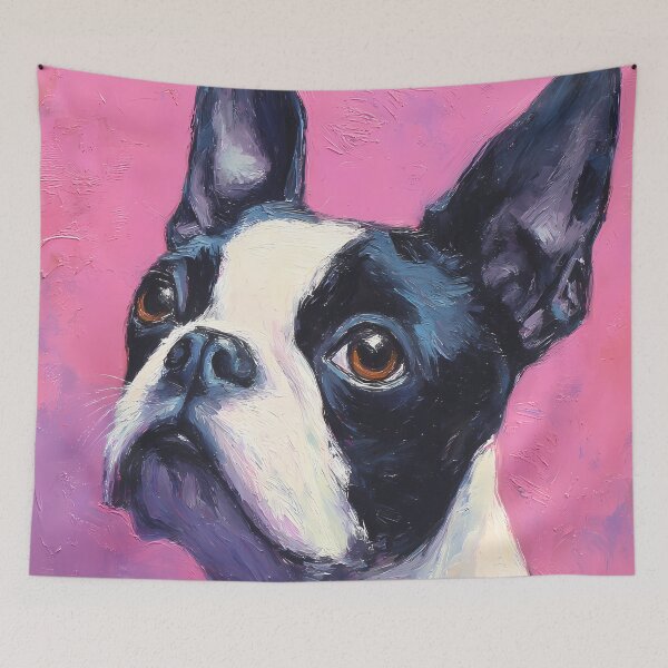 Item preview, Pop Art Boston Terrier Wall Art Print designed and sold by AutoPopStudio.