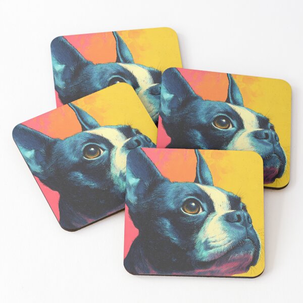 Item preview, Boston Terrier Abstract Pop Art Poster designed and sold by AutoPopStudio.