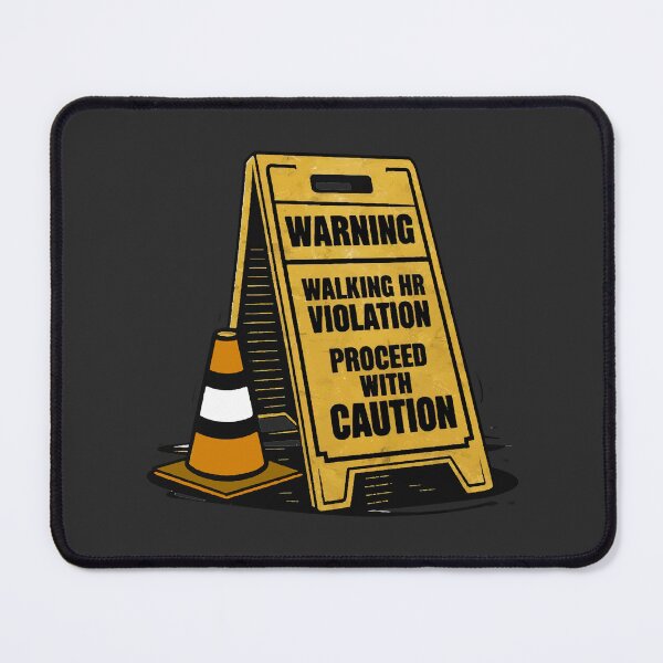 Item preview, Funny HR Saying - Walking HR Violation: Proceed with Caution designed and sold by Christopher McGuire.