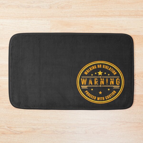 Item preview, Funny HR Saying - Warning Walking HR Violation: Proceed with Caution Distressed Badge designed and sold by Christopher  McGuire.