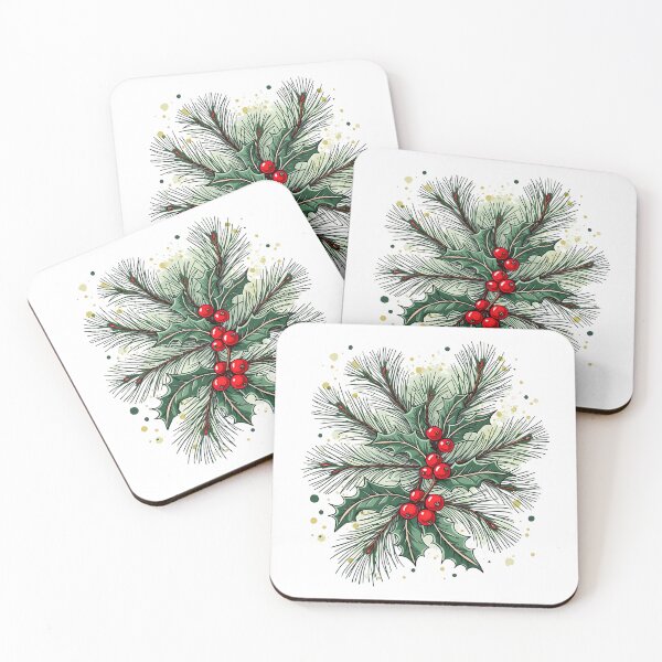 Item preview, Evergreen Winter Leaves designed and sold by VibeTCreations.