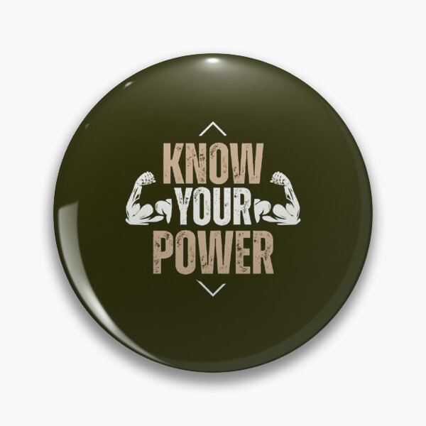 Item preview, Know Your Power – Strength & Self-Awareness Quote designed and sold by MR-GOLDEN.