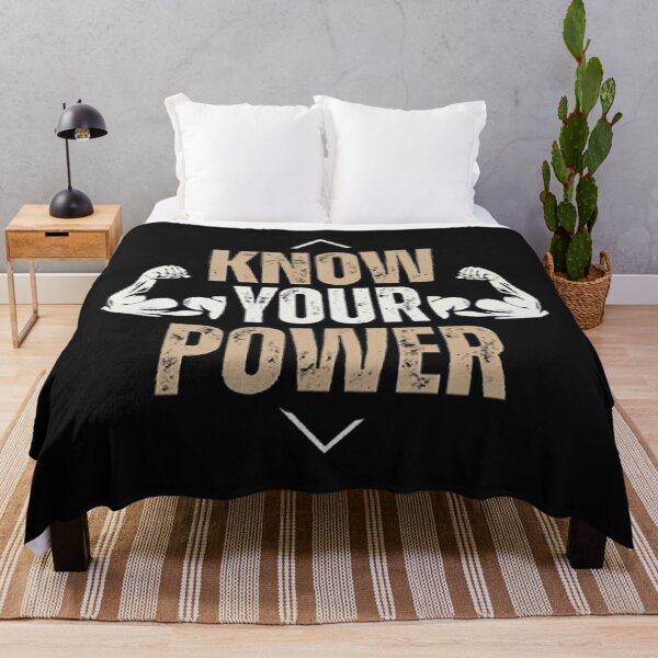 Item preview, Know Your Power – Strength & Self-Awareness Quote designed and sold by MR-GOLDEN.