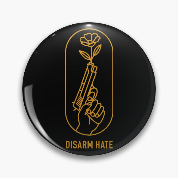 Item preview, Disarm Hate – Peace Over Violence Anti Gun Art designed and sold by musingtreeart.