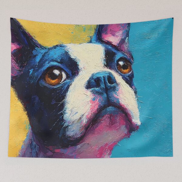 Item preview, Boston Terrier Pop Art Canvas Wall Décor designed and sold by AutoPopStudio.