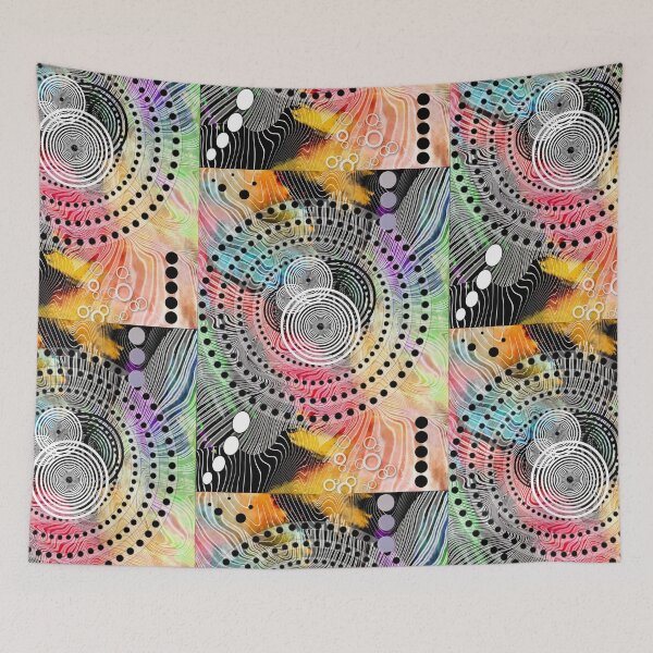 Item preview, Modern colorful graphics with geometric elements designed and sold by AnnabellaRh.