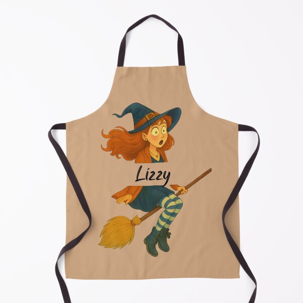 Item preview, Lizzy Name Customized Halloween Cute Witch designed and sold by Our Bible Journey.