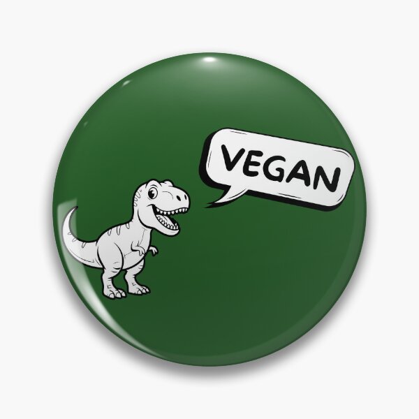 Item preview, Vegan Dinosaur T-Rex with Speech Bubble  designed and sold by tumbleweedphoto.