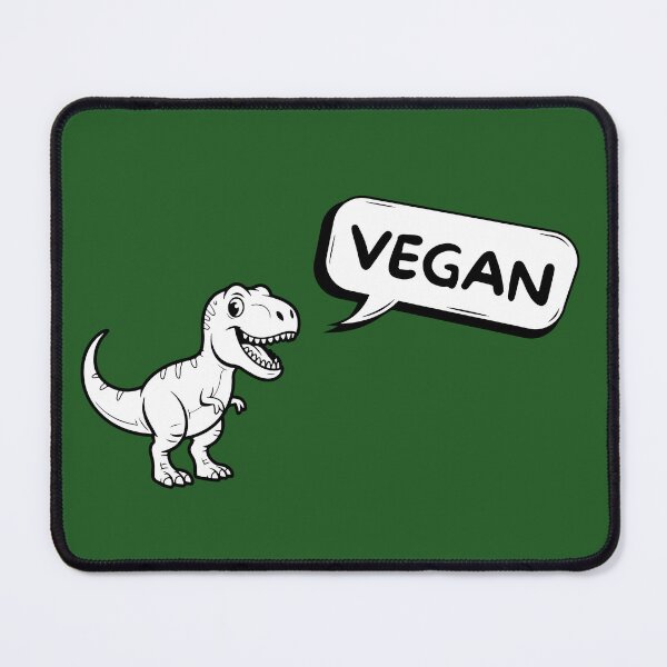 Item preview, Vegan Dinosaur T-Rex with Speech Bubble designed and sold by tumbleweedphoto.