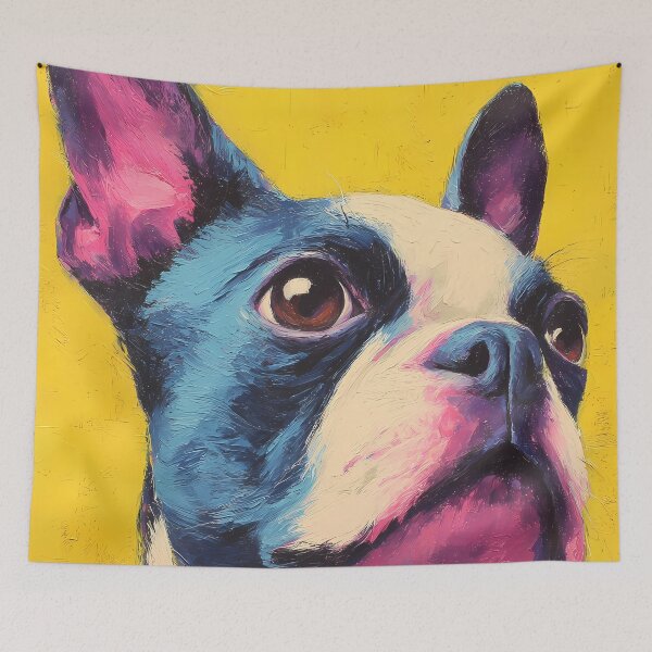 Item preview, Bold Colors Boston Terrier Pop Art Design designed and sold by AutoPopStudio.