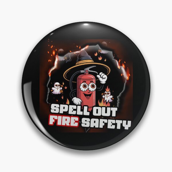 Item preview, Spell Out Fire Safety - Halloween for Firefighters and Safety Inspectors designed and sold by PeteLawliiet.