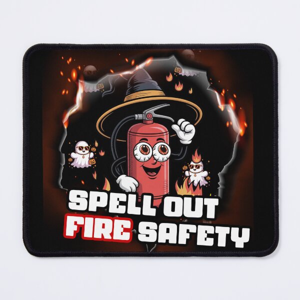 Item preview, Spell Out Fire Safety - Halloween for Firefighters and Safety Inspectors designed and sold by PeteLawliiet.
