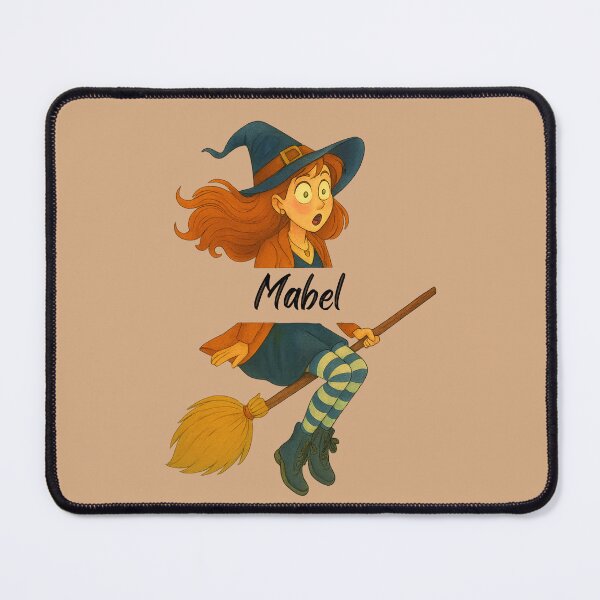 Item preview, Mabel Name Customized Halloween Cute Witch designed and sold by Our Bible Journey.
