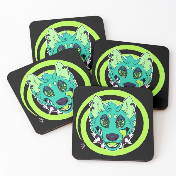 Item preview, Swirly Canine Green designed and sold by ThatTigerDragon.