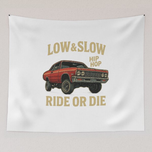 Item preview, Low & Slow Ride – Hip Hop Car Culture Design designed and sold by MeixGraphics.