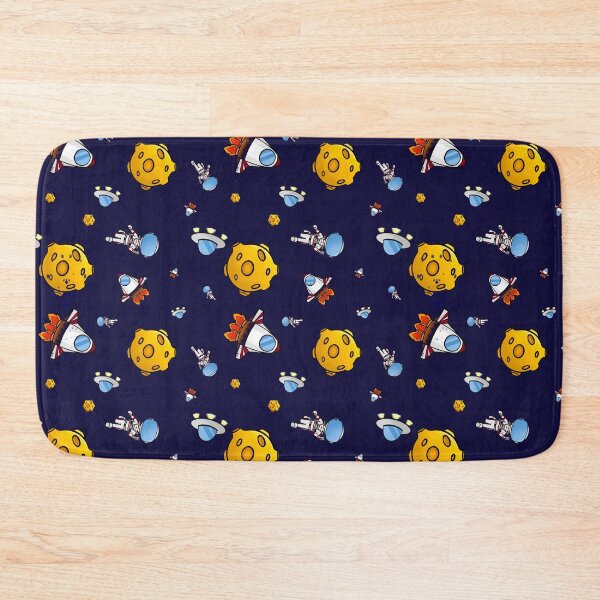 Item preview, Cute space-themed seamless pattern featuring astronauts, rockets, UFOs, and asteroids. designed and sold by NorikoRabbit.
