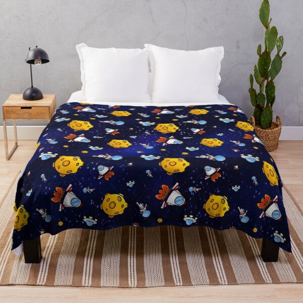 Item preview, Cute space-themed seamless pattern featuring astronauts, rockets, UFOs, and asteroids. designed and sold by NorikoRabbit.