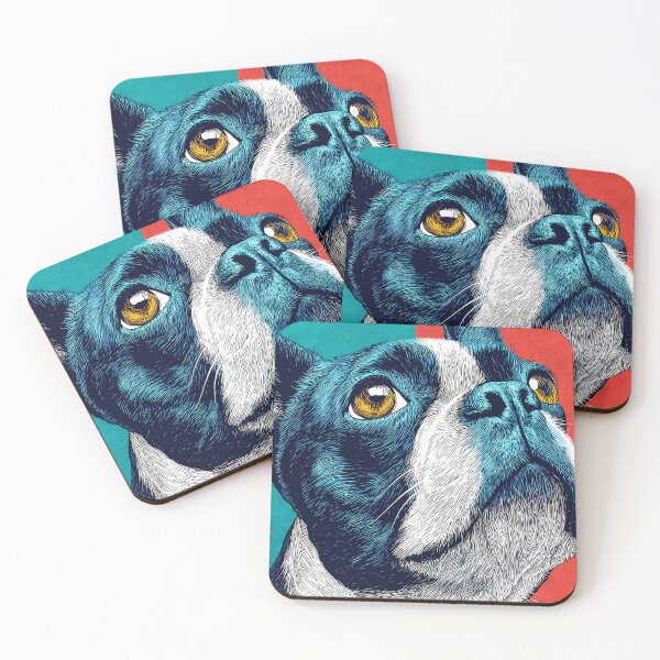 Item preview, Boston Terrier Contemporary Art Wall Print designed and sold by AutoPopStudio.