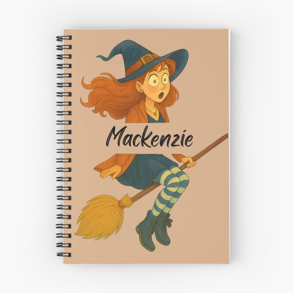 Item preview, Mackenzie Name Customized Halloween Cute Witch designed and sold by Our Bible Journey.