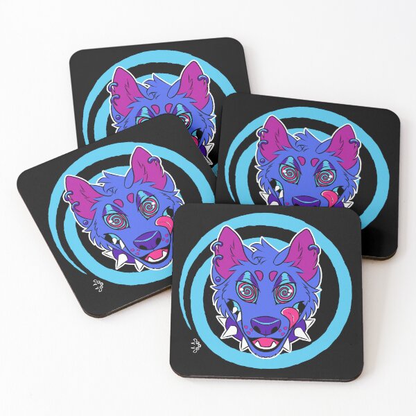 Item preview, Swirly Canine Blue designed and sold by ThatTigerDragon.