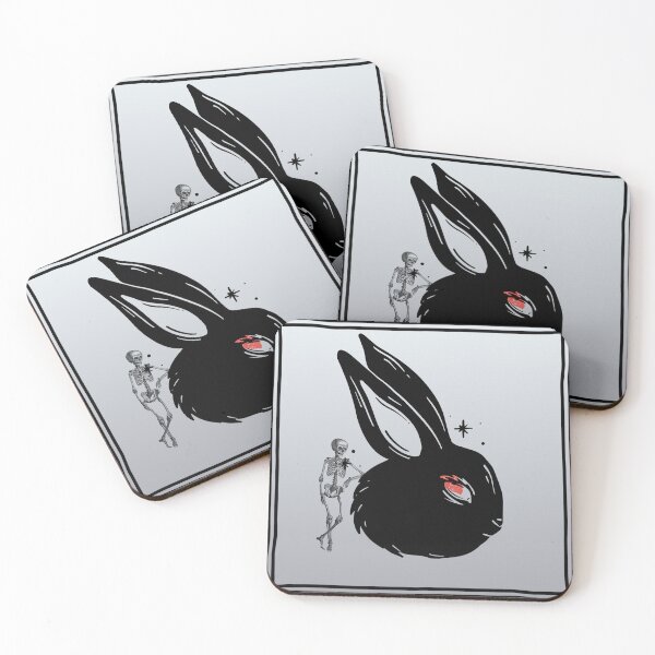 Item preview, Dark Rabbit and Skeleton - Gothic Charm designed and sold by Studio Yvonne .