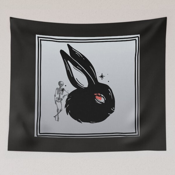 Item preview, Dark Rabbit and Skeleton - Gothic Charm designed and sold by Studio Yvonne .